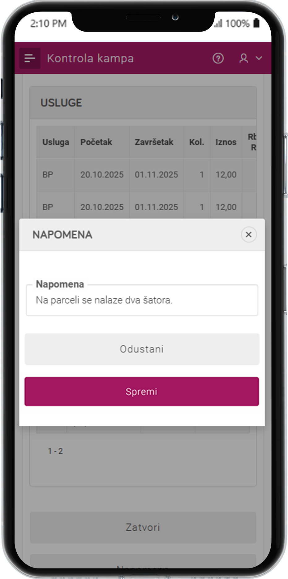 KONKA - Note: Guest in the accommodation unit